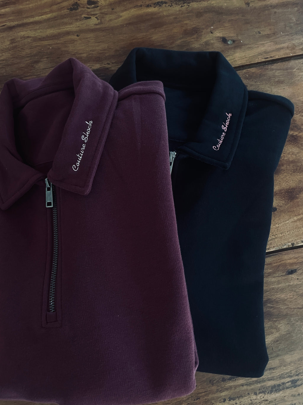 Black cs quarter zip
